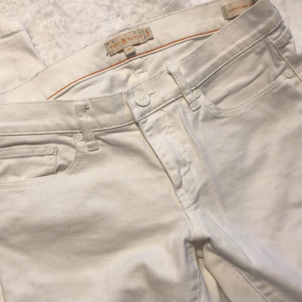 Tory Burch White Denim